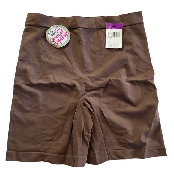 NEW Maidenform Feel Good Fashion Plus Size 2X Bronze / Brown Short DMS091 - Picture 1 of 13